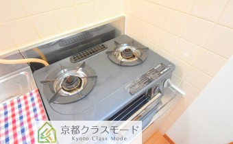 2口ガスコンロ付いてます！