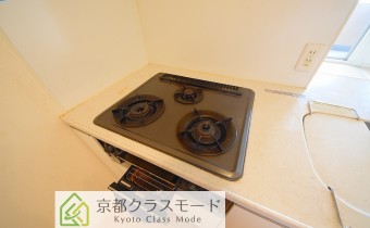 グリル付き3口ガスシステムキッチン
