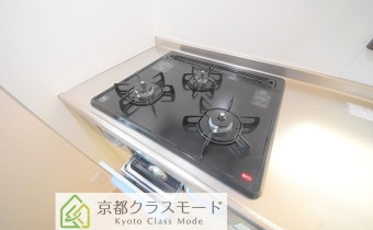 3口ガスコンロ（グリル付き）