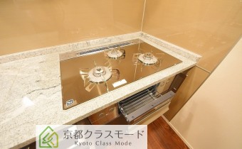 3口ガスコンロ（グリル付き）