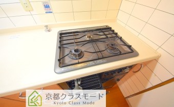 グリル付き3口ガスシステムキッチン