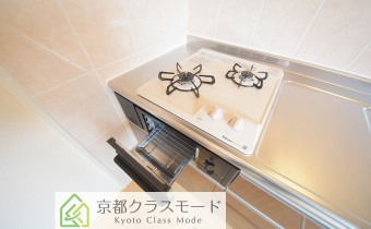 2口ガスコンロ（グリル付き）