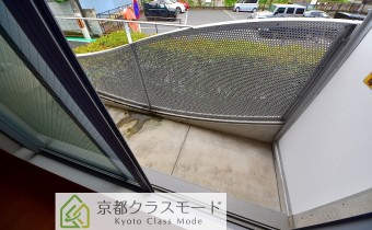 2階のバルコニー
