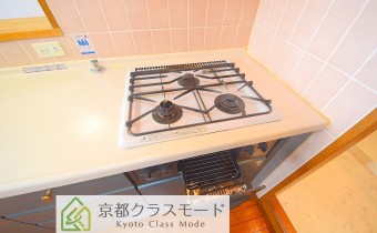 グリル付き3口ガスシステムキッチン