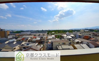 眺望　京都水族館や東寺の五重の塔が見えます♪