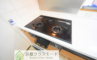 3口ガスコンロ（グリル付き）