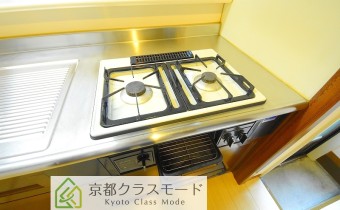 グリル付き2口ガスシステムキッチン