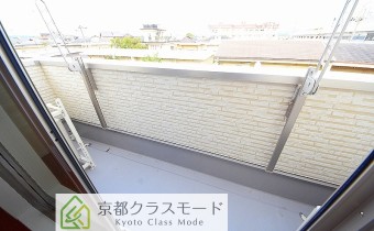 北側のバルコニー