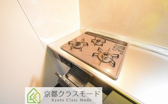 3口ガスコンロ（グリル付き）