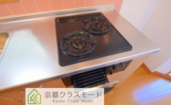 2口ガスコンロ（グリル付）