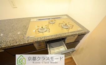 3口ガスコンロ(グリル付き)