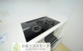 3口ガスコンロ（グリル付き）　