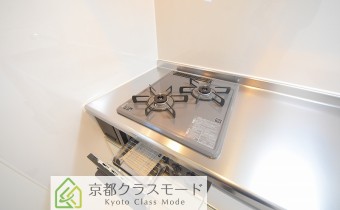 2口ガスコンロ（グリル付き）