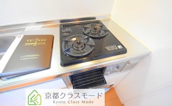 グリル付き2口ガスシステムキッチン