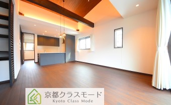 お洒落な19帖のリビングダイニング♪天井も高いです！