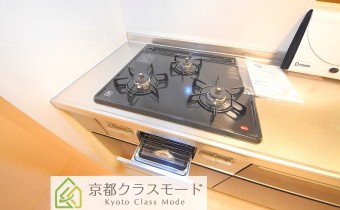 3口ガスコンロ（グリル付）
