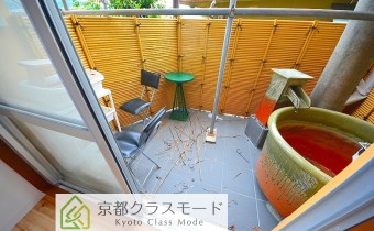 専用露天風呂へ☆