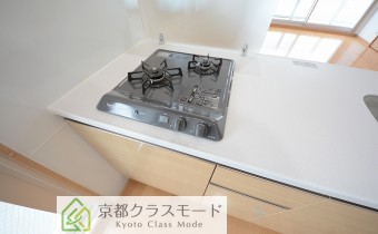 2口ガスコンロ付き