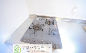 2口ガスコンロ付き