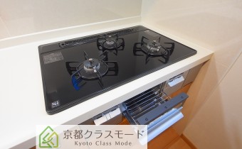 3口ガスコンロ（グリル付き）
