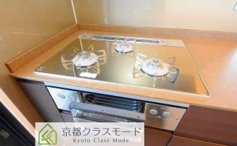 3口ガスコンロ（グリル付き）