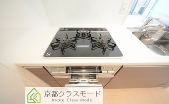 3口ガスコンロ(グリル付き)