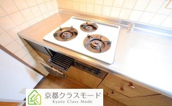 3口ガスコンロ(グリル付き)