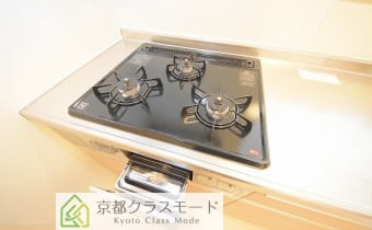 3口ガスコンロ(グリル付)