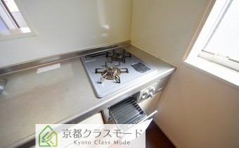 2口ガスコンロ（グリル付き）　※写真は変転タイプです