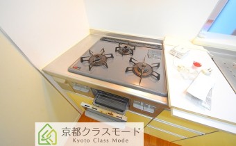3口ガスコンロ(グリル付き)