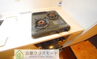 2口ガスコンロ(グリル付き)