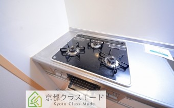3口ガスコンロ（グリル付き）