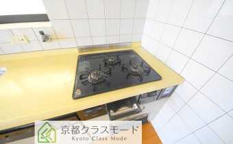3口ガスコンロ(グリル付き)
