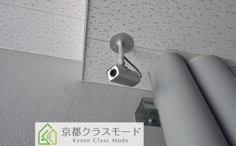 駐輪場の防犯カメラ