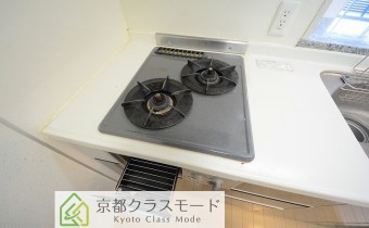 2口ガスコンロ（グリル付き）