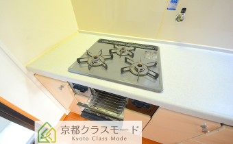 3口ガスコンロ(グリル付き)