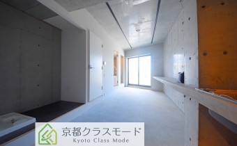 コンクリート打ち放しのお洒落な室内♪