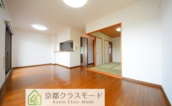 「広々14.4帖」のカウンターキッチンタイプのリビングダイニング♪
