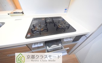 3口ガスコンロ(グリル付き)