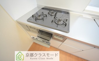 3口ガスコンロ(グリル付き)