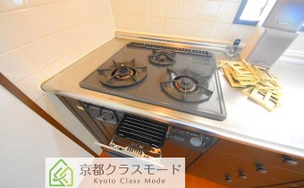 3口ガスコンロ(グリル付き)