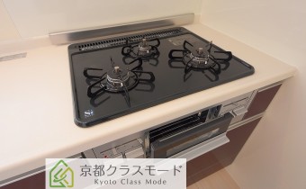 3口ガスコンロ(グリル付)
