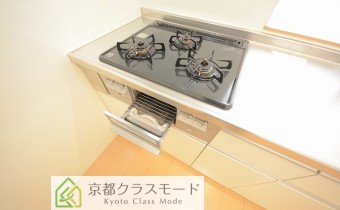 3口ガスコンロ(グリル付)