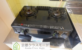 2口ガスコンロ付き