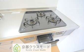 3口ガスコンロ(グリル付)