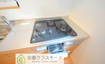 3口ガスコンロ(グリル付き)