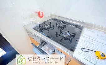 3口ガスコンロ(グリル付き)