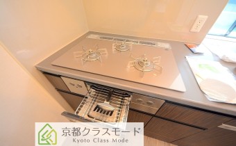 3口ガスコンロ(グリル付き)
