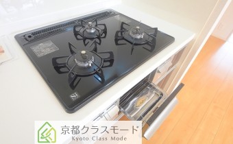 3口ガスコンロ(グリル付)