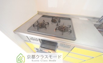 3口ガスコンロ(グリル付き)